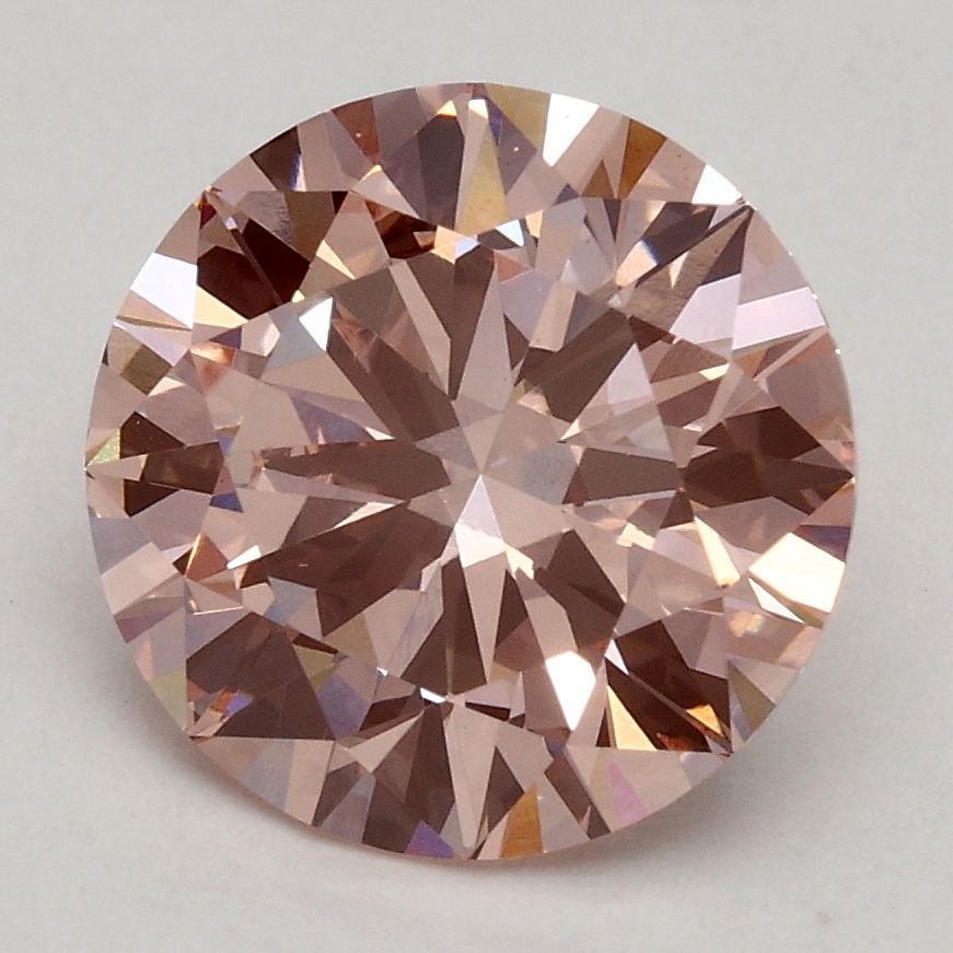 2.20 Carat Round Cut Fancy Pink