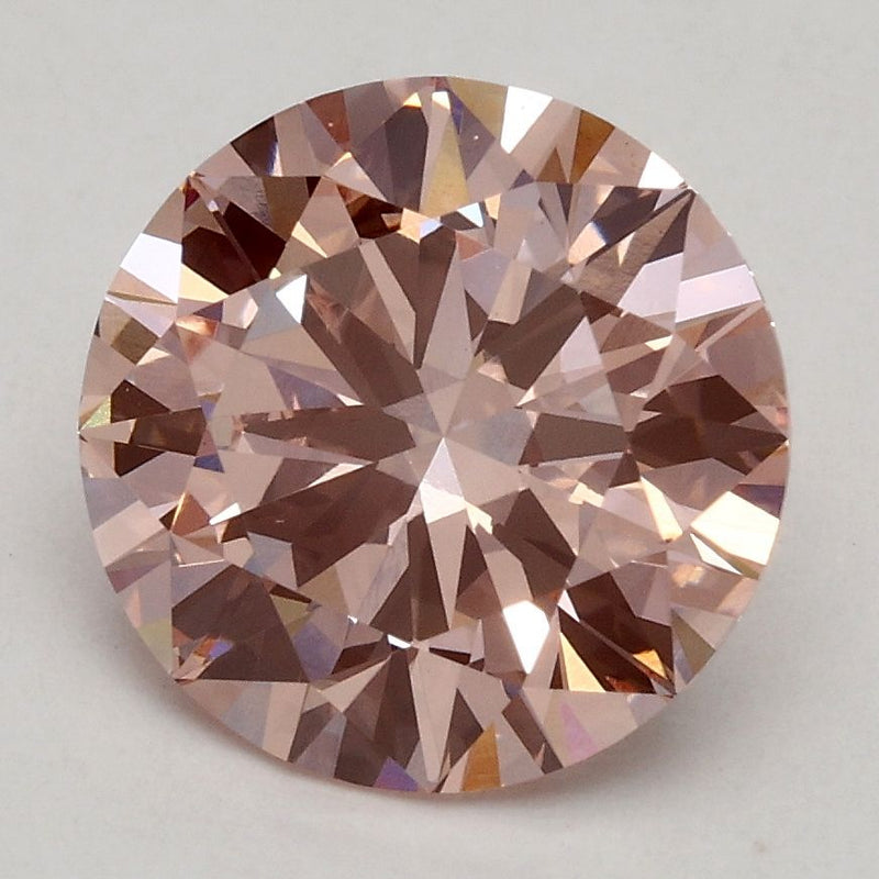 2.20 Carat Round Cut Fancy Pink