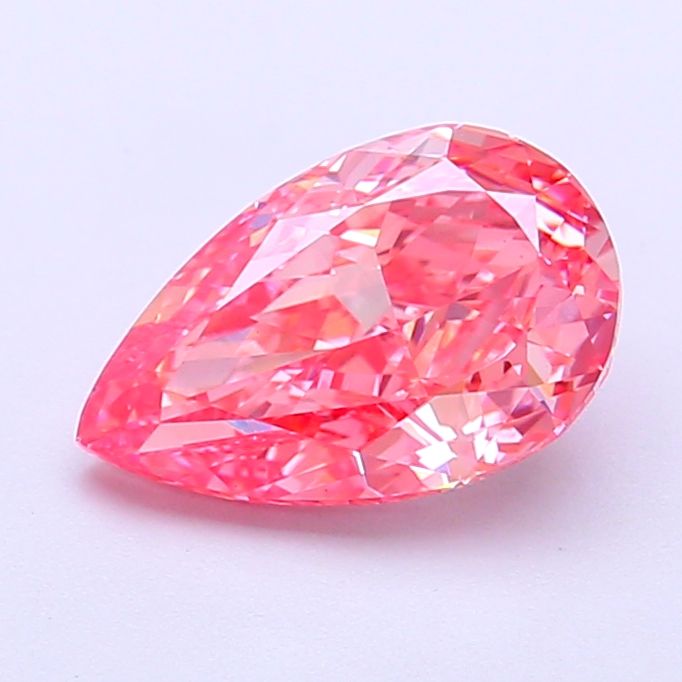 1.67 Carat Pear Cut Fancy Pink