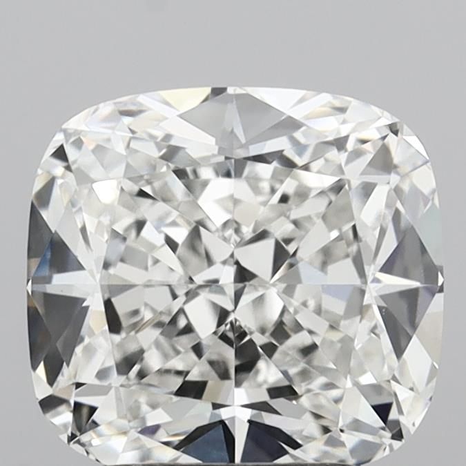 2.84 Carat F-VVS2 Cushion Lab Diamond