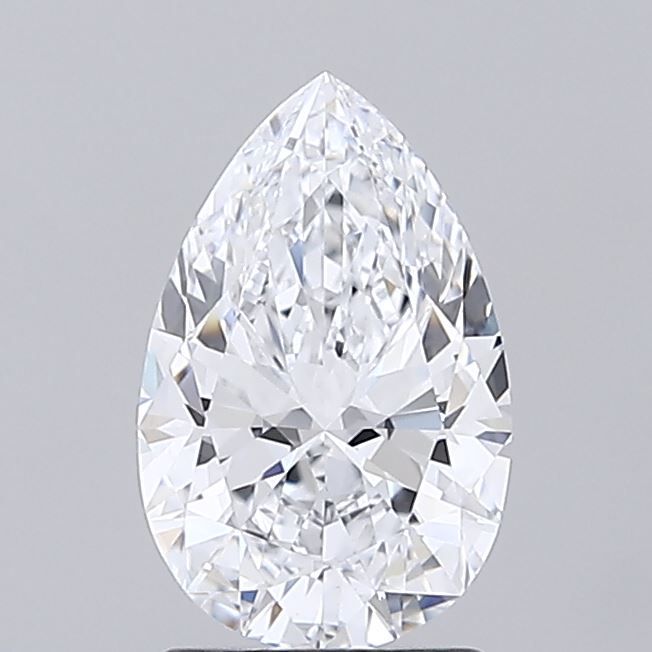 1.61 Carat D-VVS2 Pear Lab Diamond