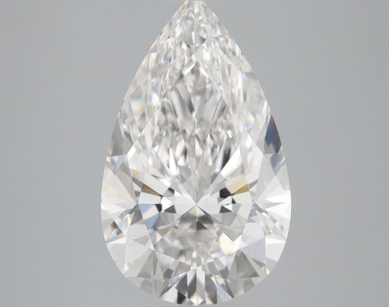 2.58 Carat E-VVS2 Pear Lab Diamond