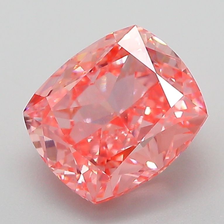 2.56 Carat Cushion Cut Fancy Pink