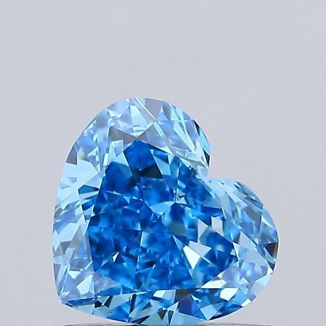 1.01 Carat Heart Cut Fancy Blue