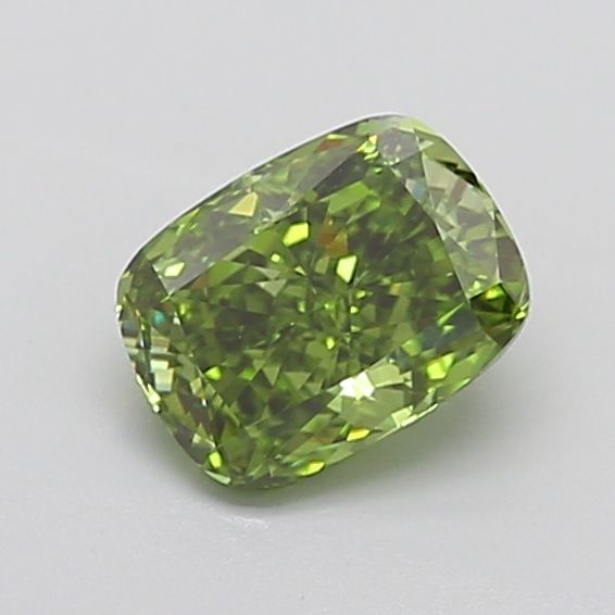 1.65 Carat Cushion Cut Fancy Green