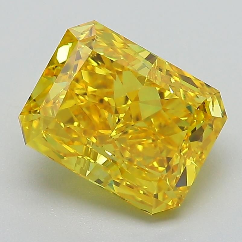 2.87 Carat Radiant Cut Fancy Yellow