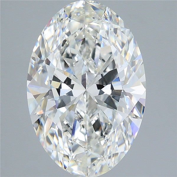 4.53 Carat F-VVS2 Oval Lab Diamond