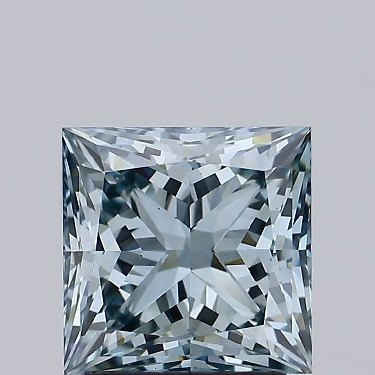 2.4 Carat Princess Cut Fancy Green