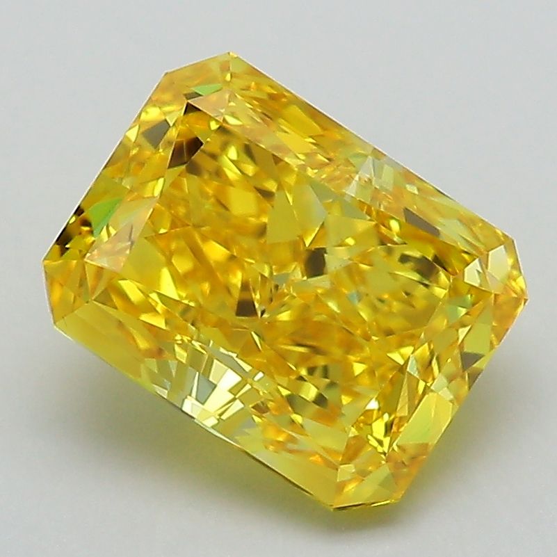2.74 Carat Radiant Cut Fancy Yellow