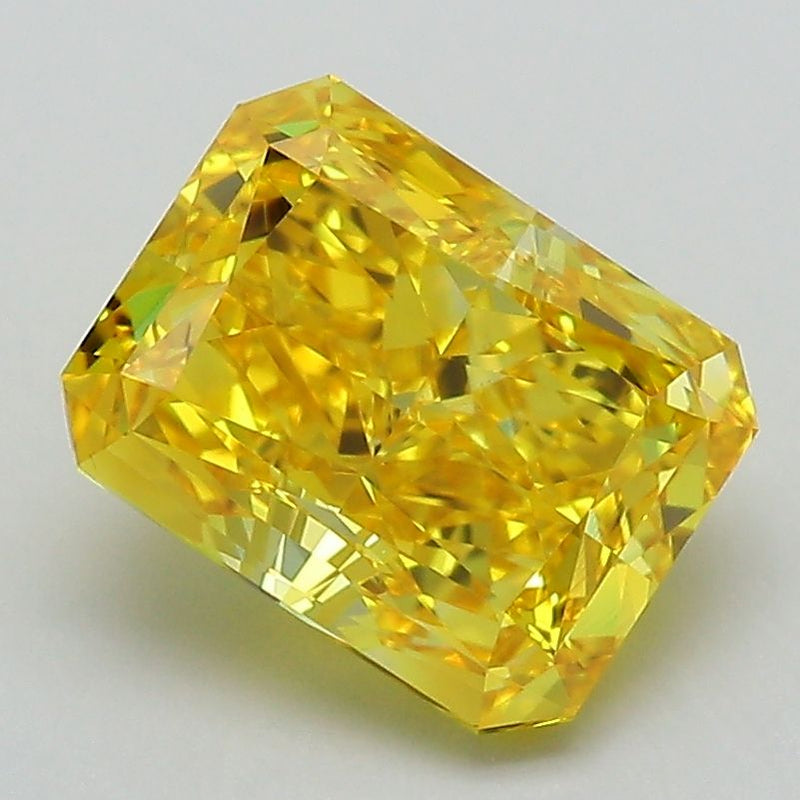 2.74 Carat Radiant Cut Fancy Yellow