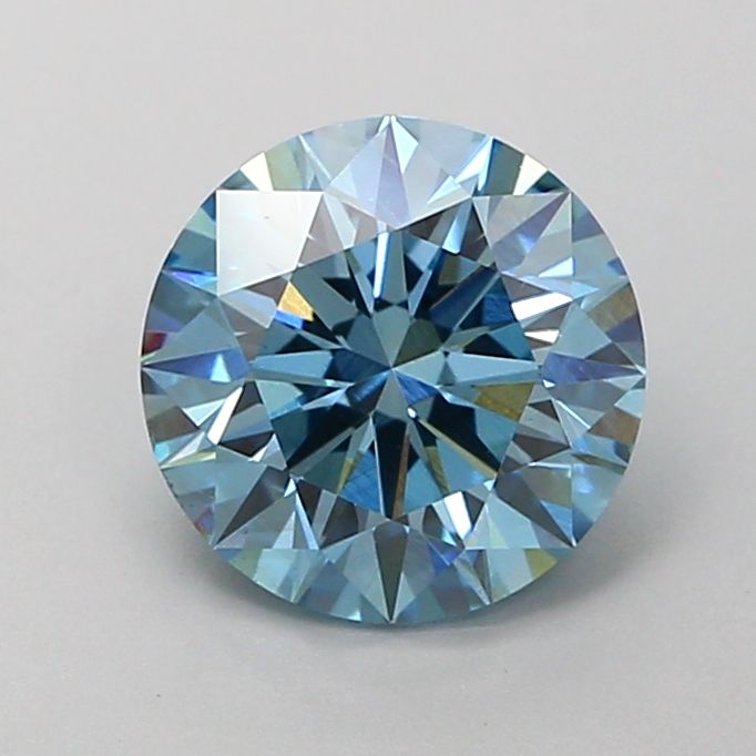 1.50 Carat Round Cut Fancy Blue