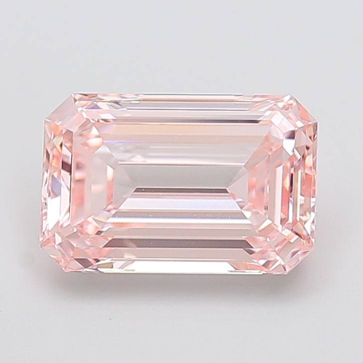 4.02 Carat Emerald Cut Fancy Pink