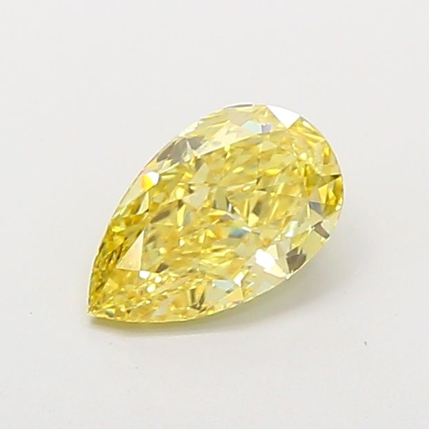 1.56 Carat Pear Cut Fancy Yellow