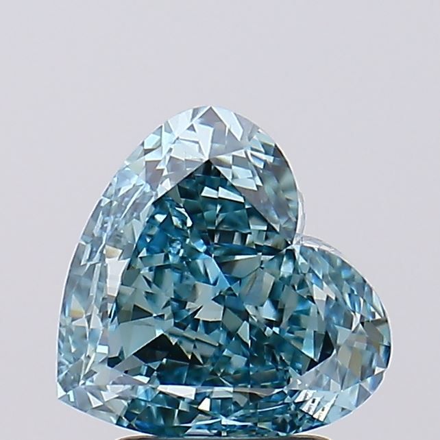 2.53 Carat Heart Cut Fancy Green