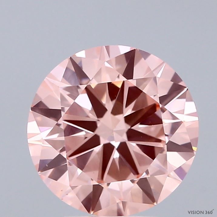 2.49 Carat Round Cut Fancy Pink