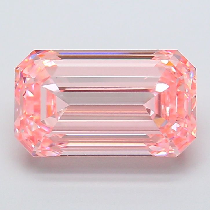 4.77 Carat Emerald Cut Fancy Pink
