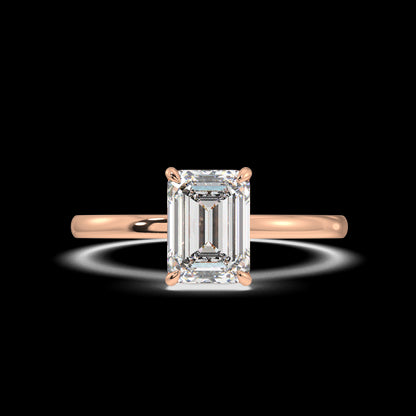 Serena Emerald Diamond Engagement Ring