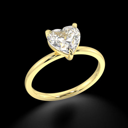 Serena Heart Diamond Engagement Ring