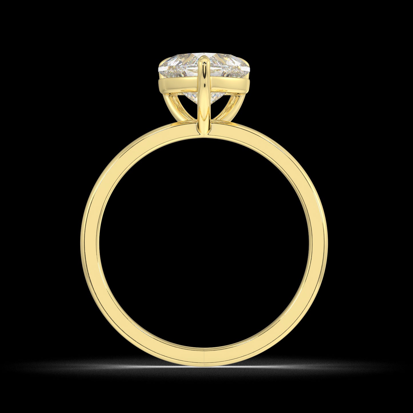 Serena Heart Diamond Engagement Ring