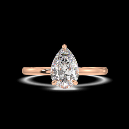 Serena Pear Diamond Engagement Ring