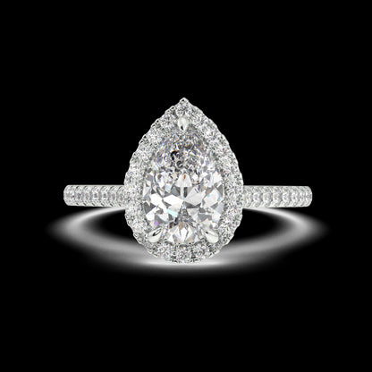 Zoey Pear Diamond Engagement Ring