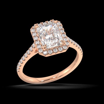 Zoey Radiant Diamond Engagement Ring