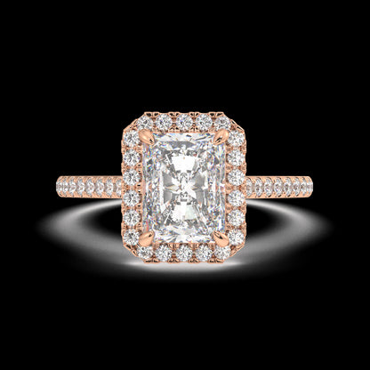 Zoey Radiant Diamond Engagement Ring