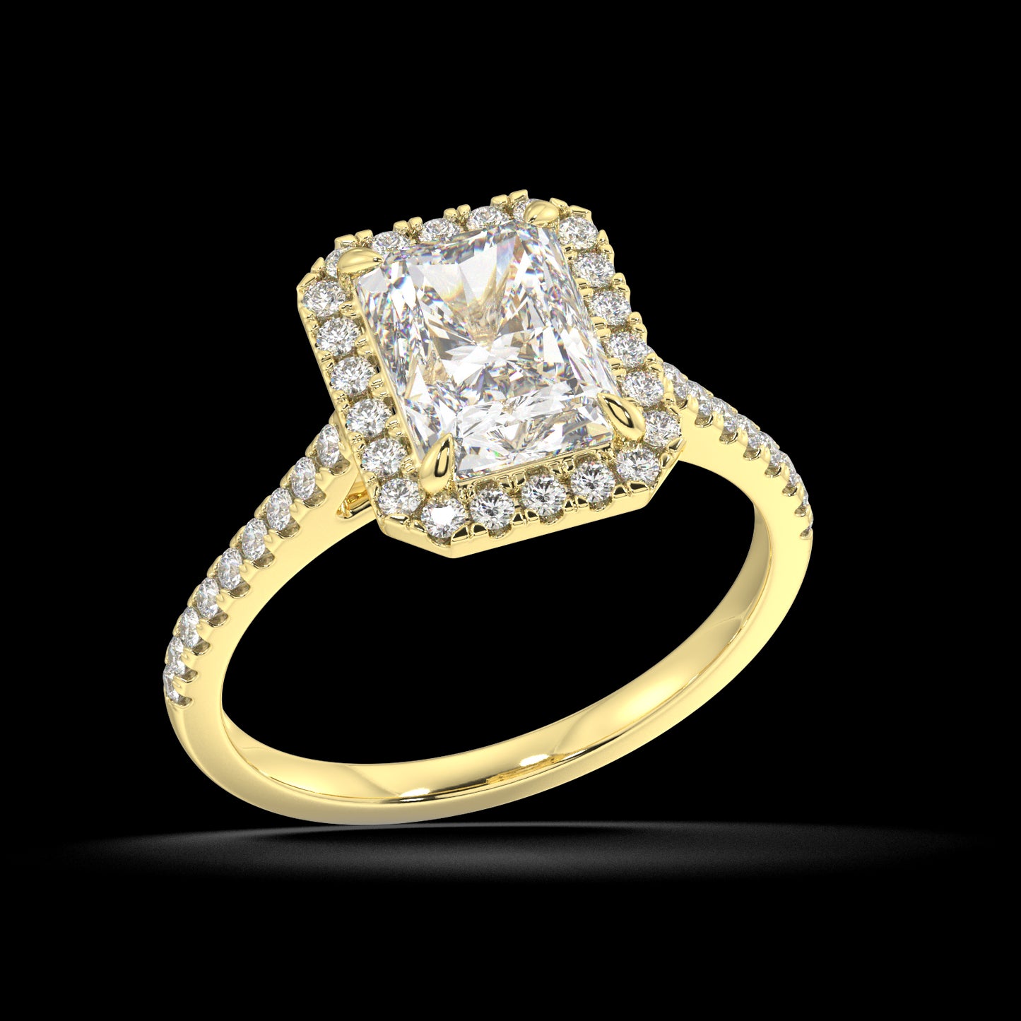 Zoey Radiant Diamond Engagement Ring