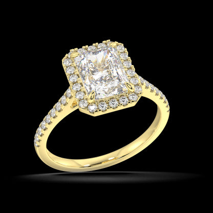 Zoey Radiant Diamond Engagement Ring