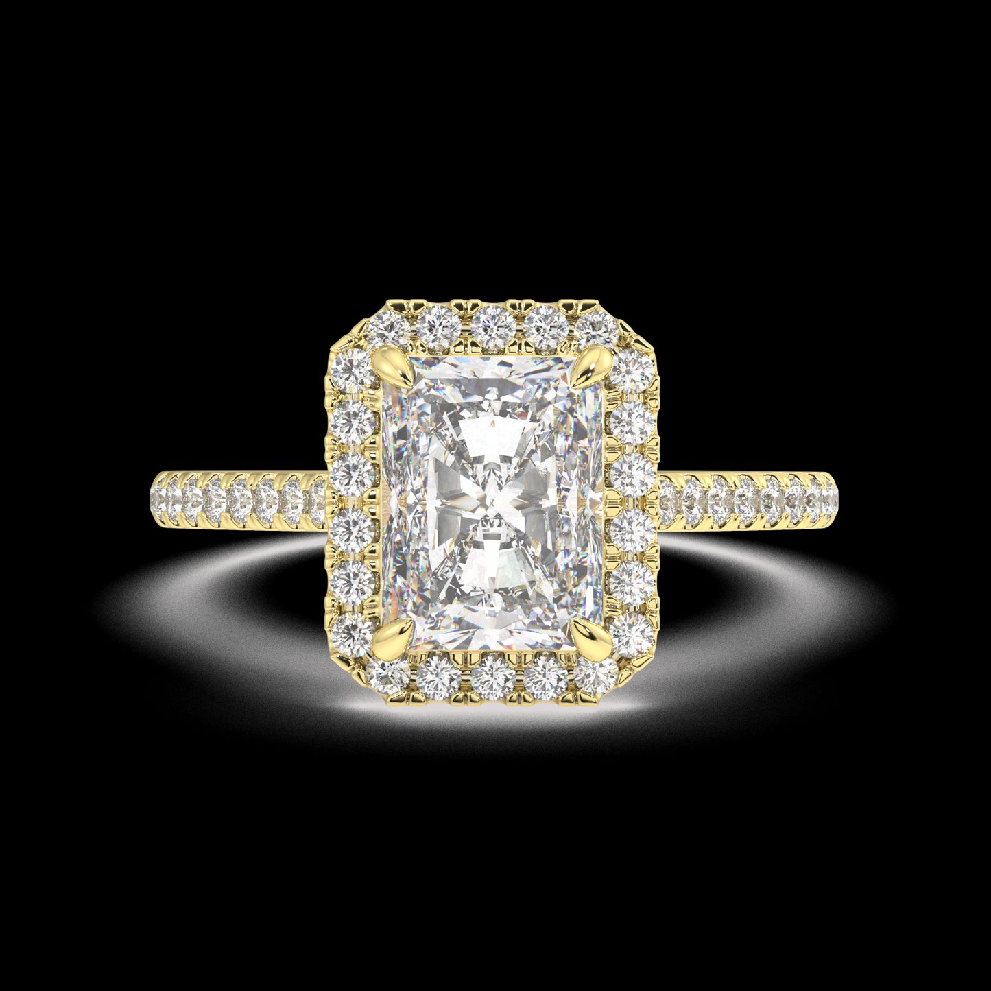 Zoey Radiant Diamond Engagement Ring