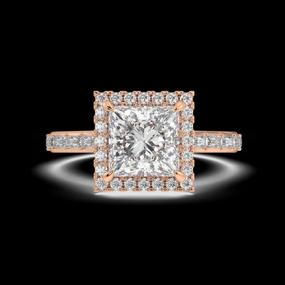 Chloe Princess Diamond Engagement Ring