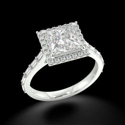 Chloe Princess Diamond Engagement Ring