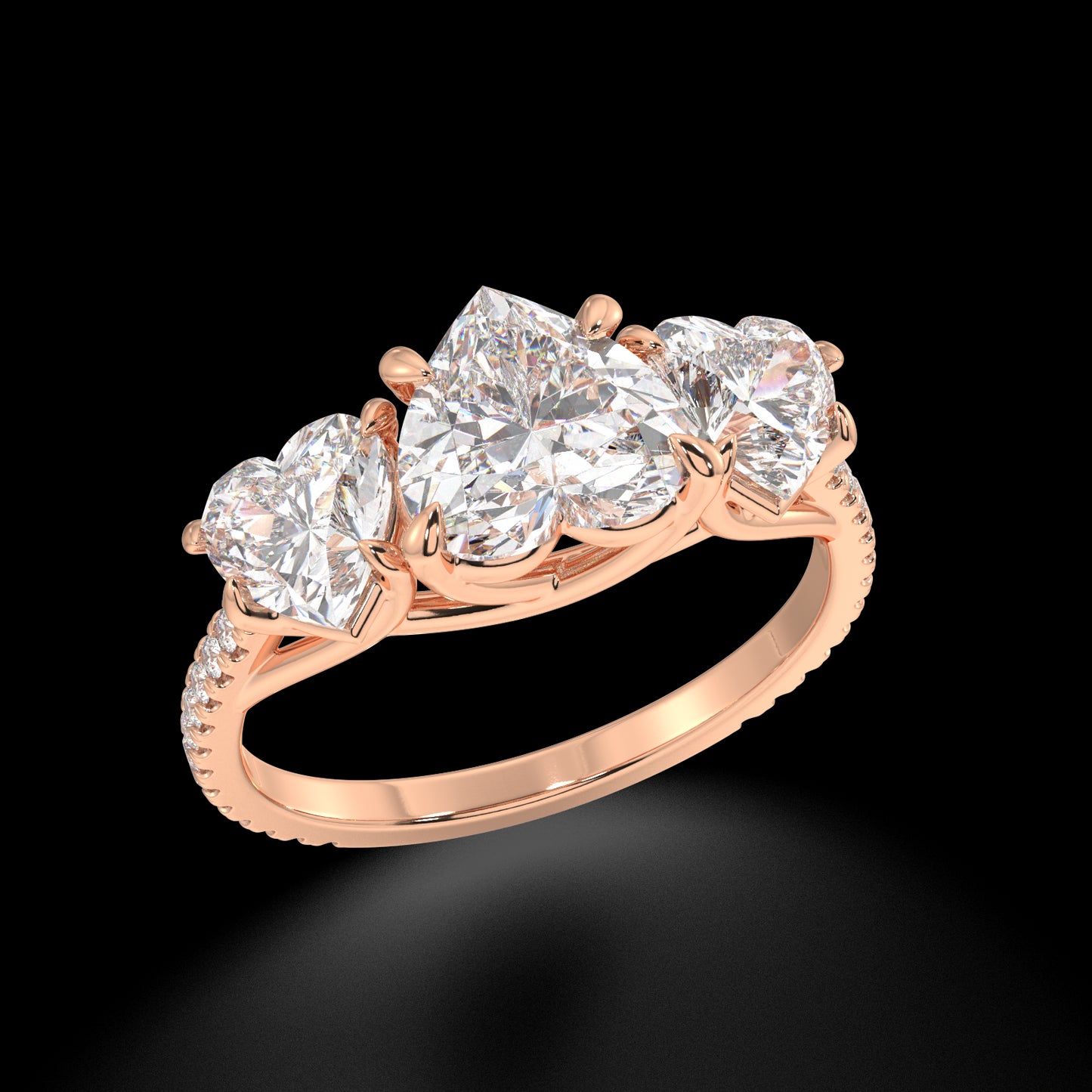 Hazel Heart Diamond Engagement Ring