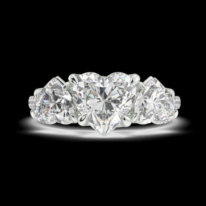 Hazel Heart Diamond Engagement Ring