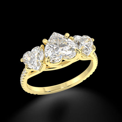 Hazel Heart Diamond Engagement Ring