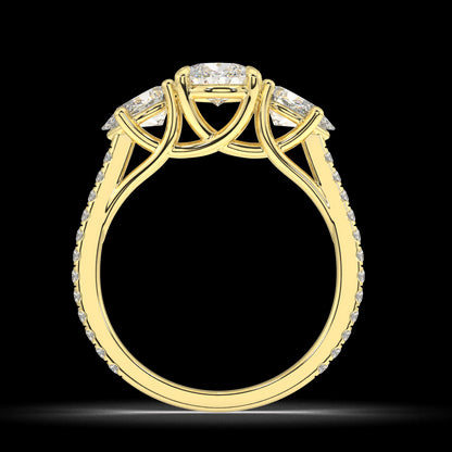 Hazel Pear Diamond Engagement Ring