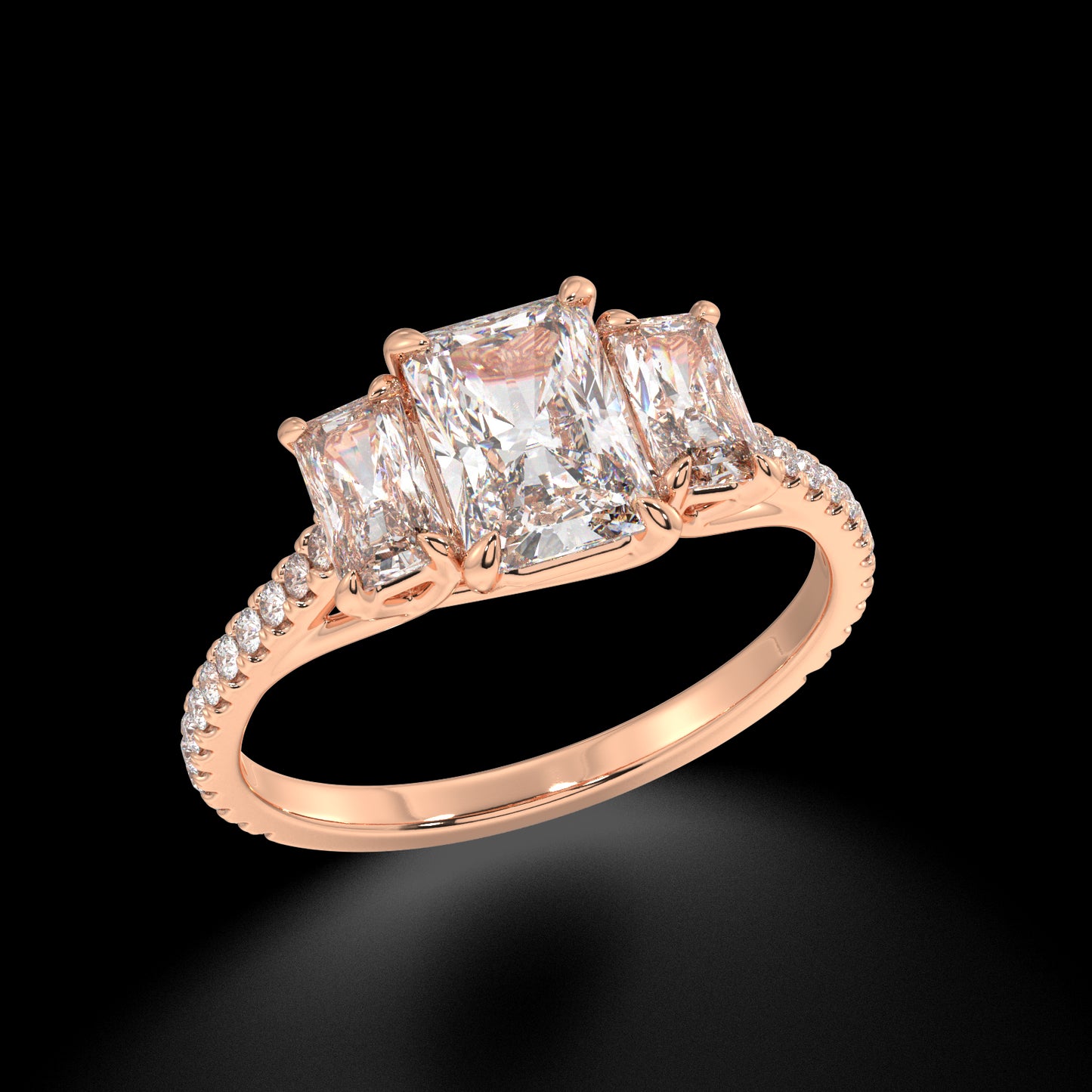 Hazel Radiant Diamond Engagement Ring