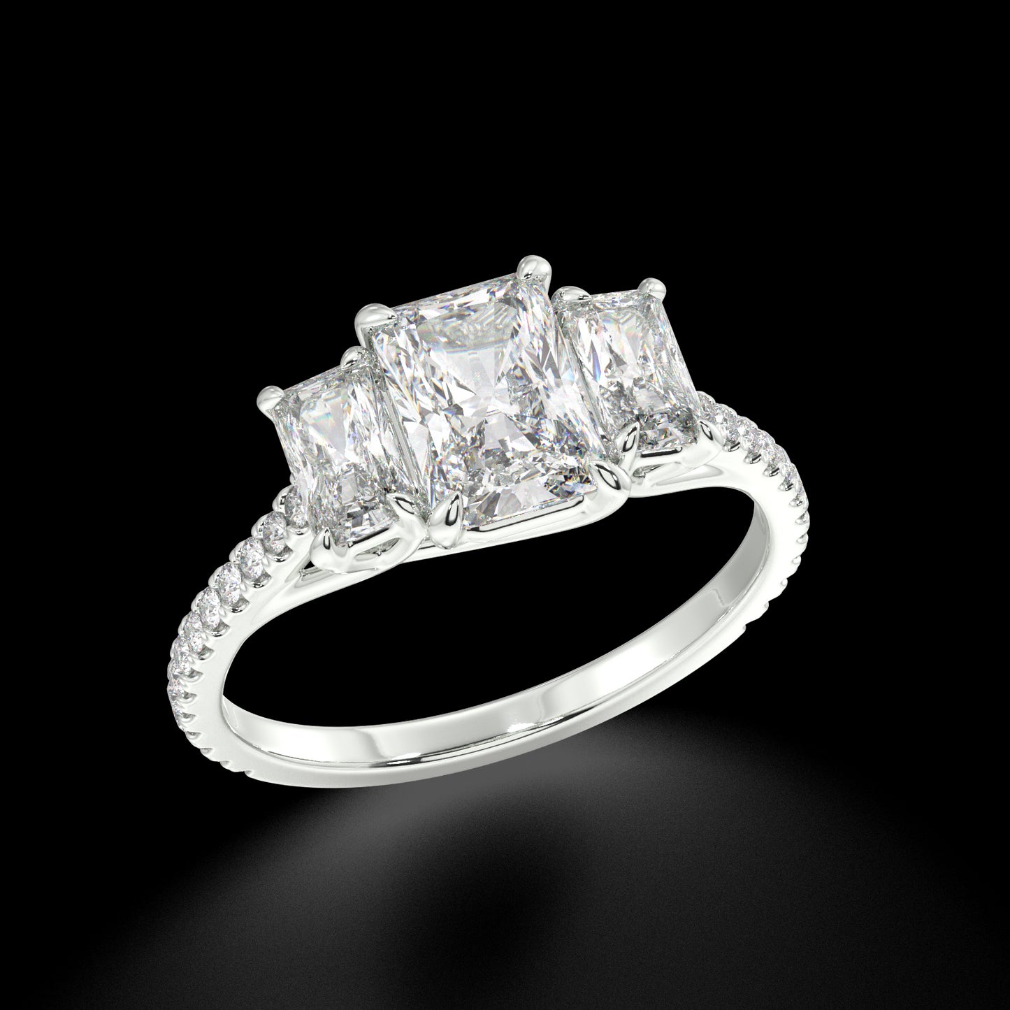 Hazel Radiant Diamond Engagement Ring