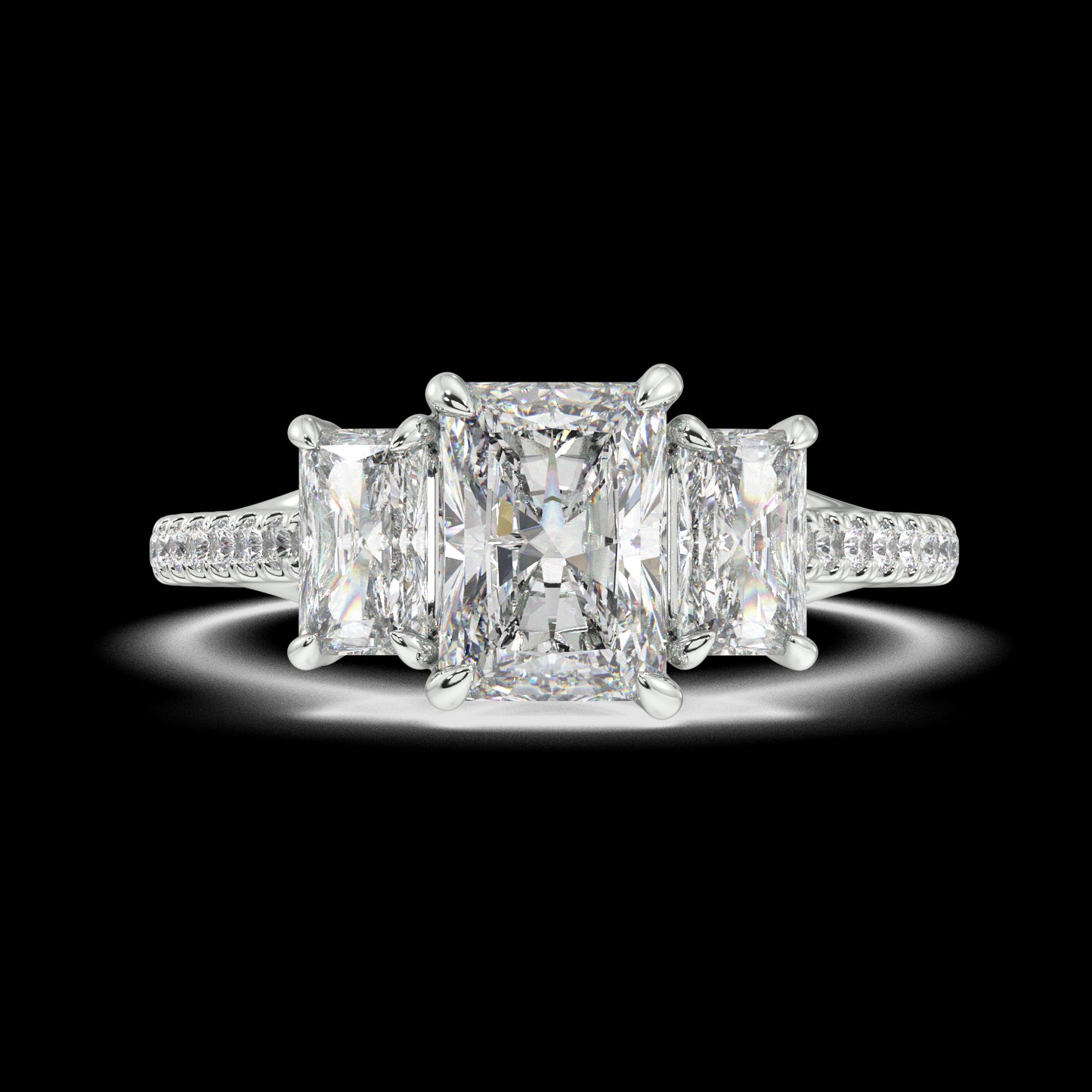 Hazel Radiant Diamond Engagement Ring