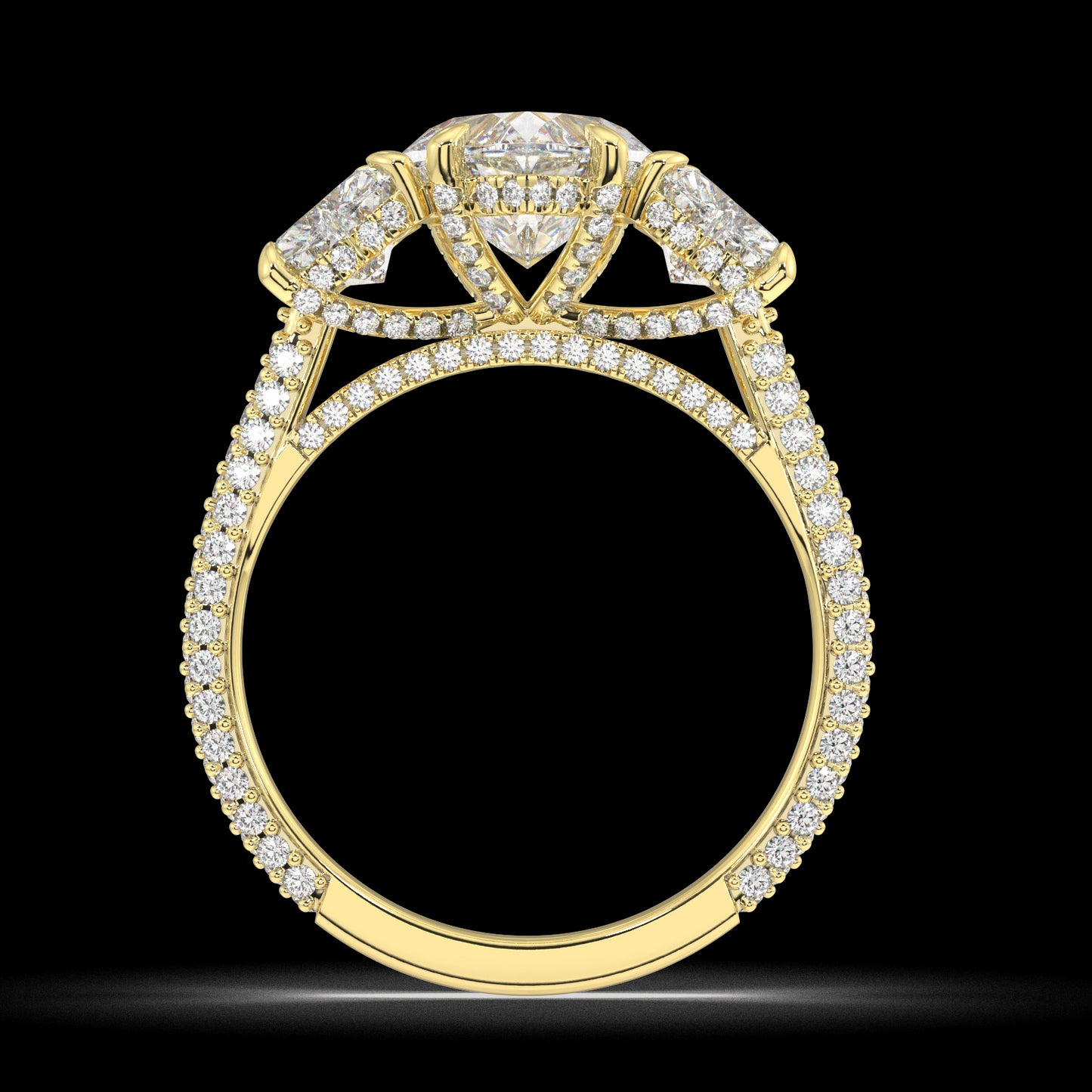 Amelia Heart Diamond Engagement Ring