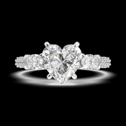 Willow Heart Diamond Engagement Ring