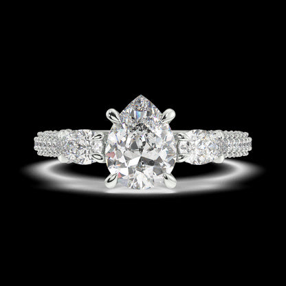 Willow Pear Diamond Engagement Ring