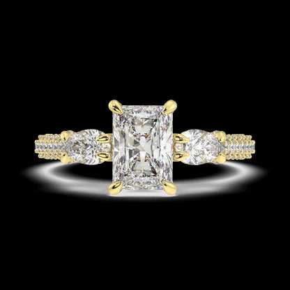 Willow Radiant Diamond Engagement Ring