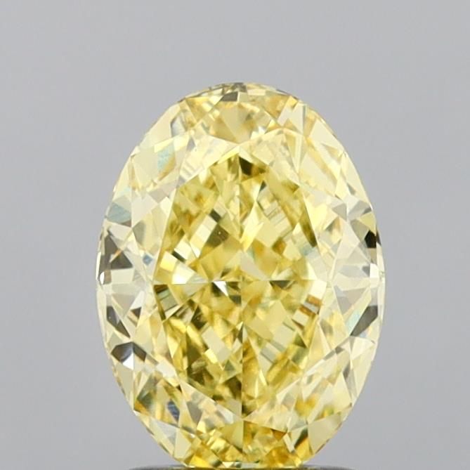 2.07 Carat Oval Cut Fancy Yellow