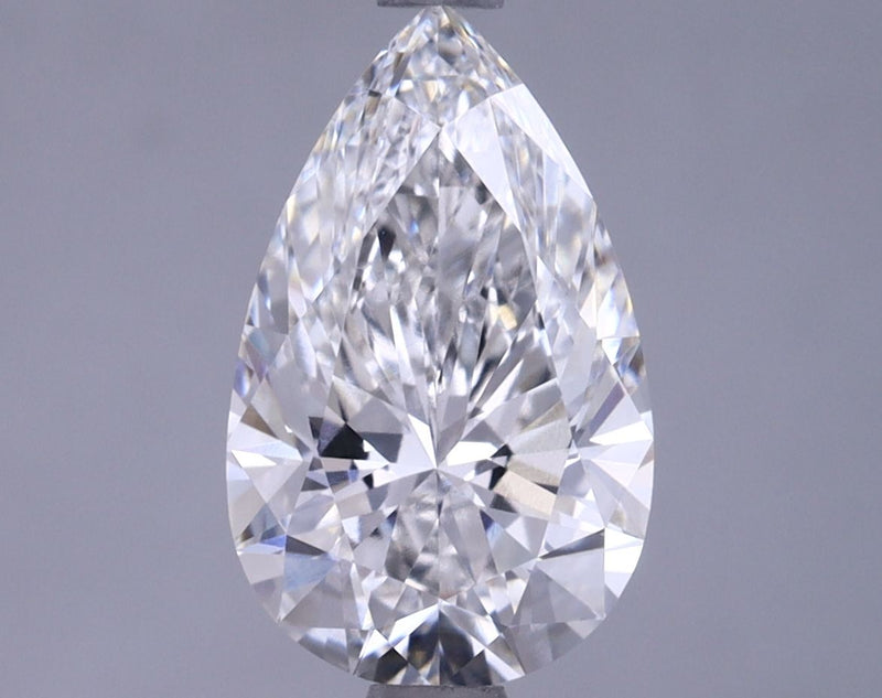 1.65 Carat F-VVS2 Pear Lab Diamond