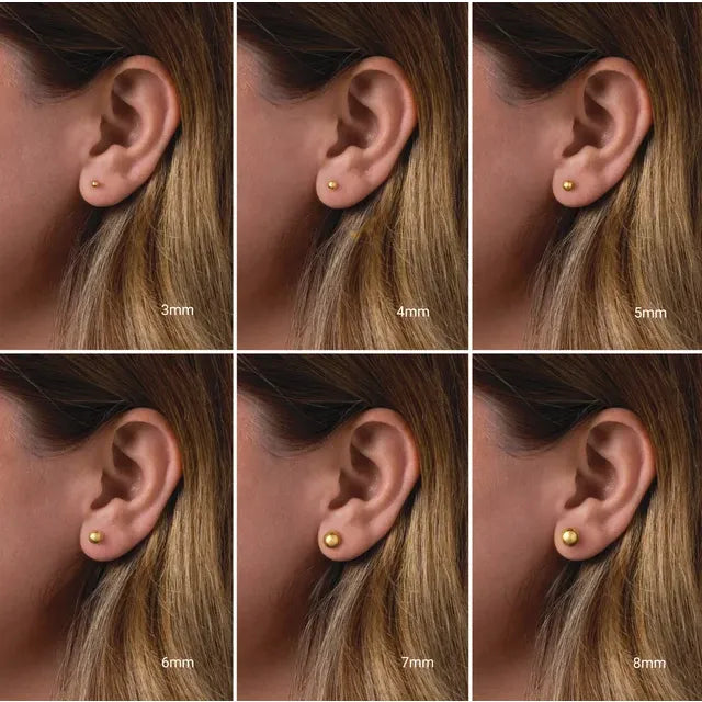 The Luna Gold Studs