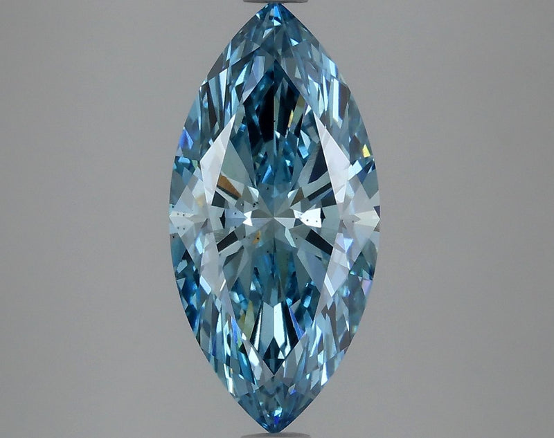 2.81 Carat Marquise Cut Fancy Blue