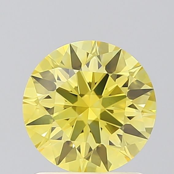 1.10 Carat Round Cut Fancy Yellow