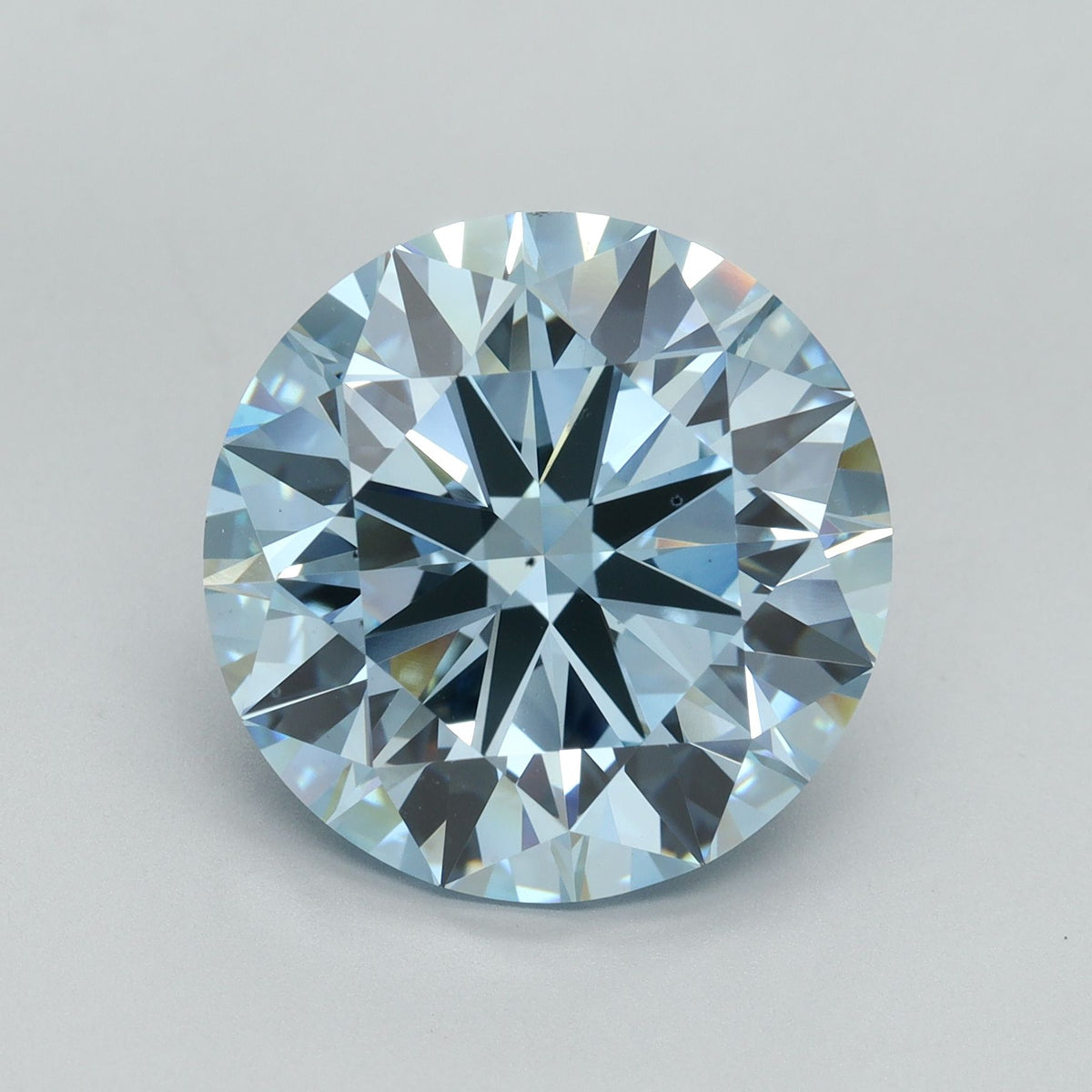 10.51 Carat Round Cut Fancy Blue