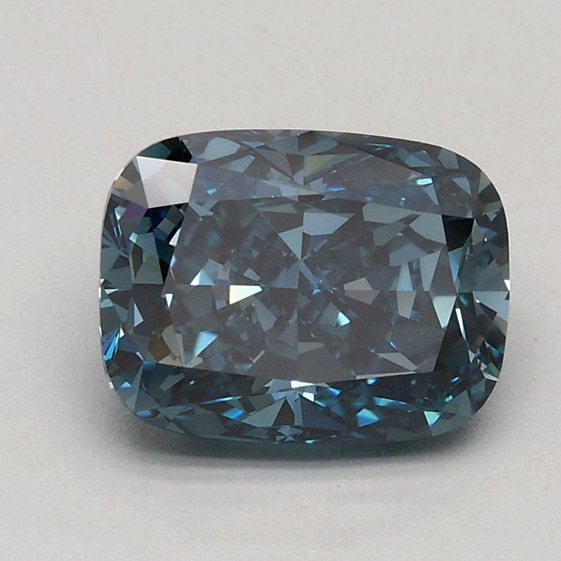 1.08 Carat Cushion Cut Fancy Blue